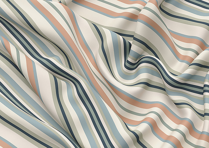 The British Stripe Co. Elizabeth, Polzeath No.1 - Made to Measure Curtains - Image 4